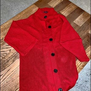 Classic red sweater  jacket
